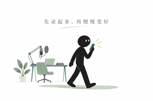 先录起来,再慢慢变好
